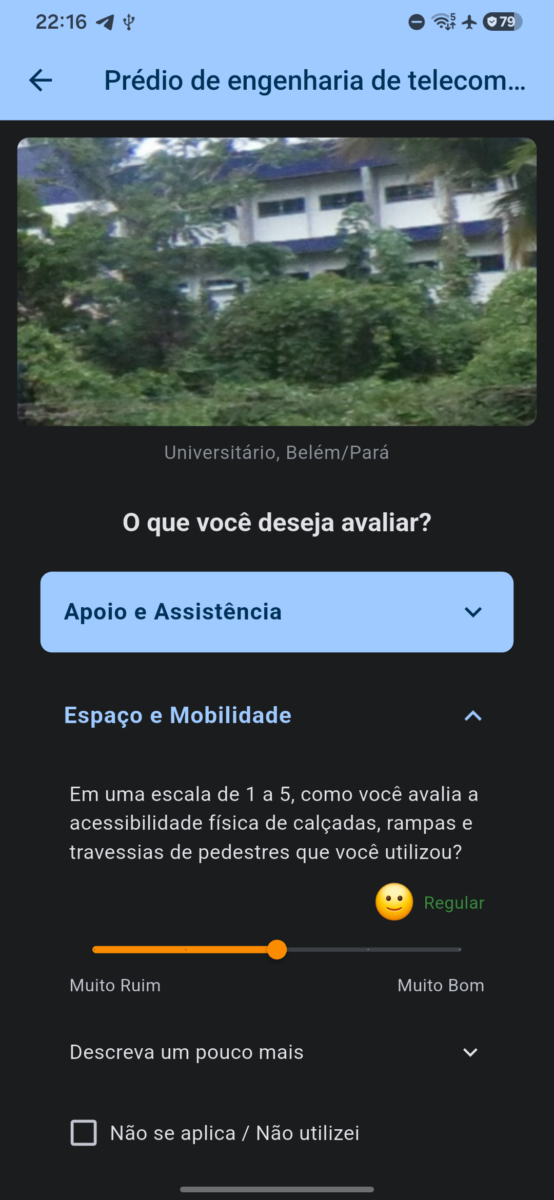 Avaliação Multicritério com Sliders e Emojis